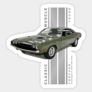 Challenger RT HEMI 426 Classic American Muscle Cars Vintage Sticker